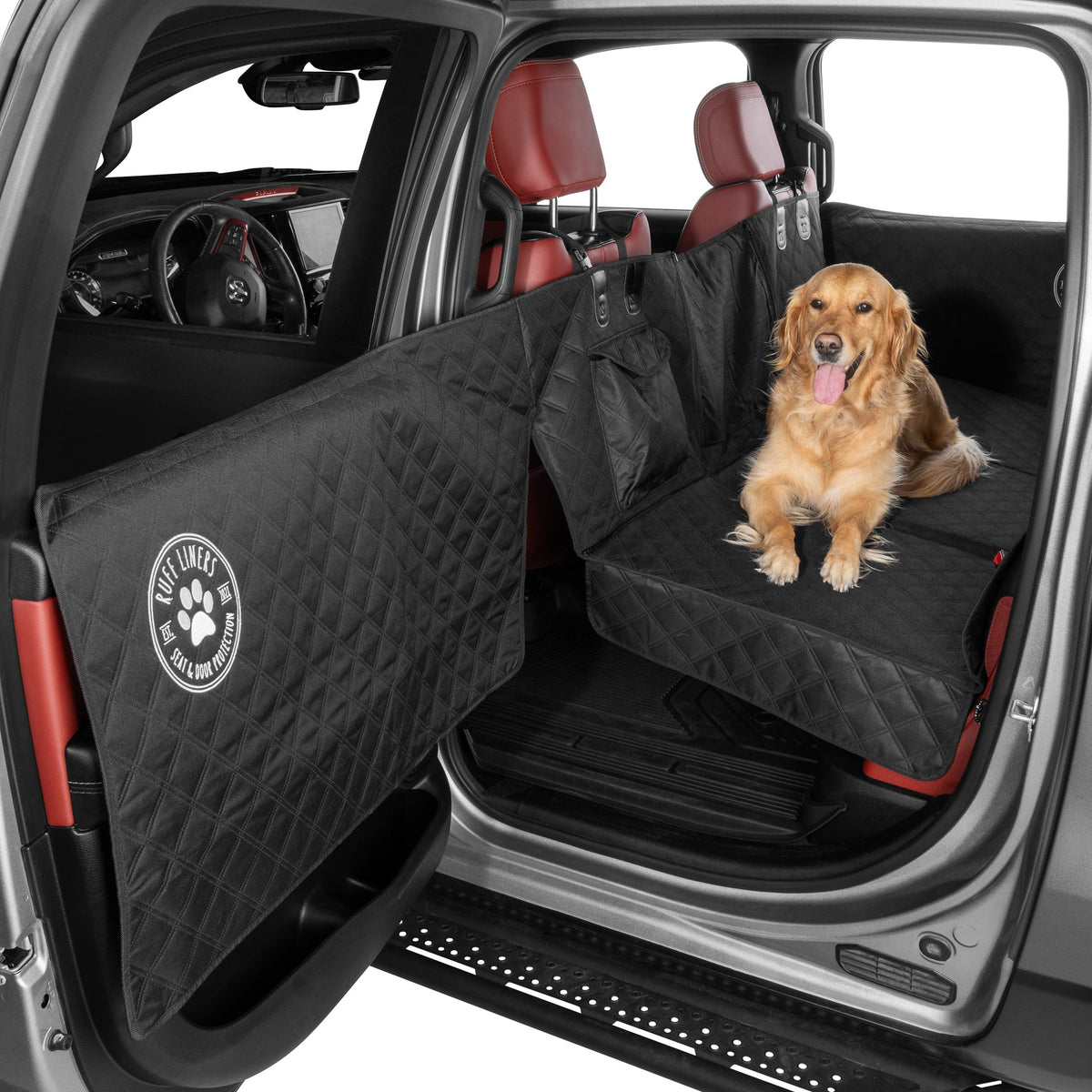 Ruff Liners Backseat Extender for Dogs - Hard-bottom waterproof extender for cars, SUVs, and small trucks